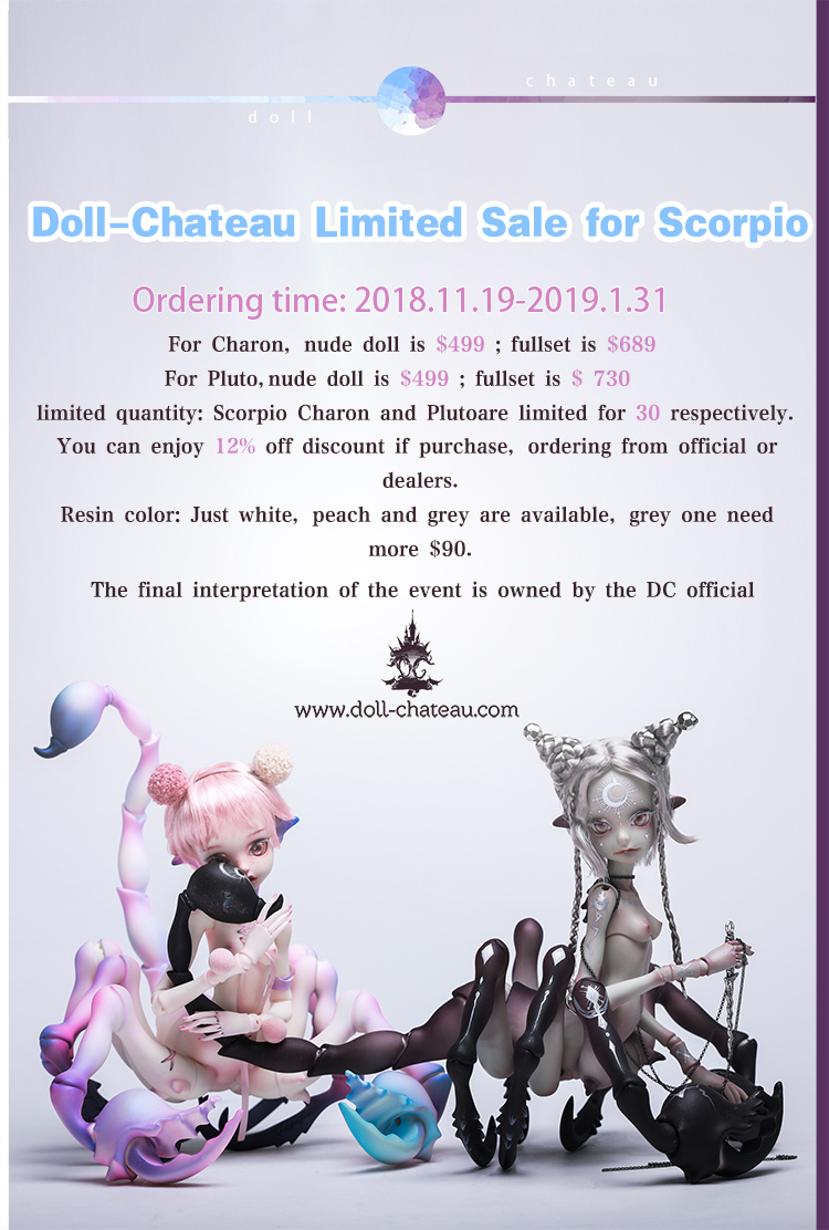 [Doll Chateau] Scorpio Dolls Charon and Pluto, Limited 30 Worldwide Each –  BJDivas