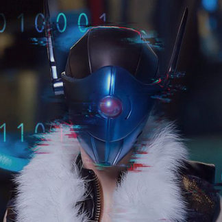 DF-H Cyborg Helmet Head