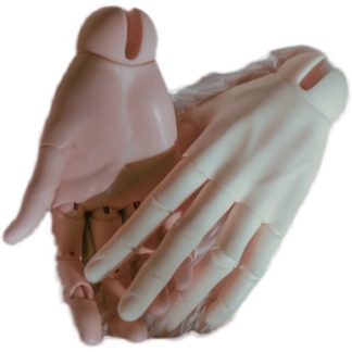 75cm Male Jointed Hands (Buff)