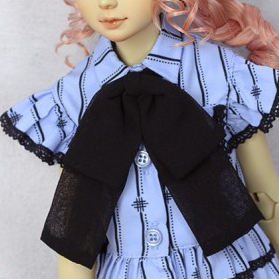 LA000351B Blue shirt with Black Stripes