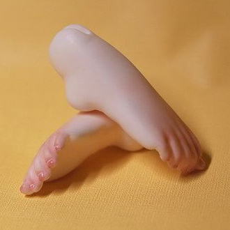IN STOCK] Doll Family-H 1/4 Boy Ballet Feet, White  BJDivas