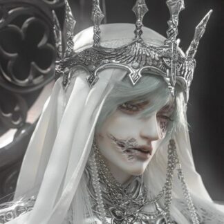 [IN STOCK] Ringdoll Baldwin IV of Jerusalem SP Fullset, White, Incl Mask + Shoulder Armor + Crown