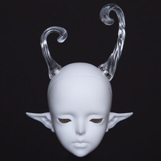 [IN STOCK] Dream Valley Bone Butterfly-Crystal Head, Pink/Transparent, Incl Eyes