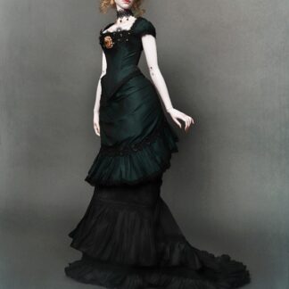 SartoriaJ Dark Green Bustle Dress