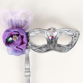 SartoriaJ Silver & Purple Masquerade Mask (1/4 scale)