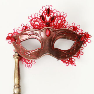 SartoriaJ Red & Gold Masquerade Mask (1/3 scale)