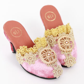 SartoriaJ Madame De Pompadour Mule (Pink)