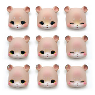 Kumukuku Squirrel Puko Face Plate [Milktea]