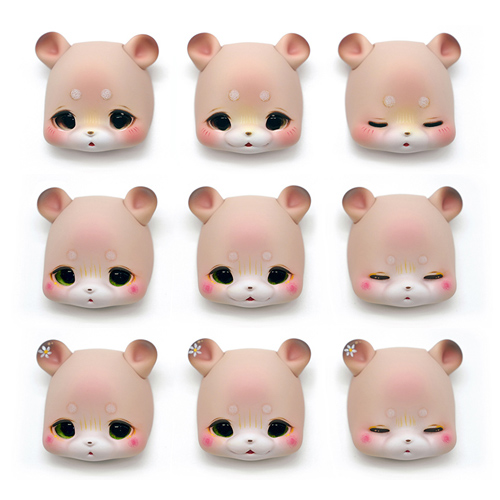 Kumukuku Squirrel Puko Face Plate [Milktea] – BJDivas