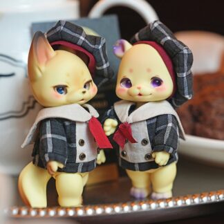 Kumukuku Doll [Petal] Checkered Uniform Set