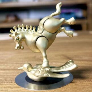 Minstrel Painting Palm Pet Brass Horse