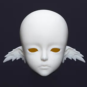 [IN STOCK] Dream Valley Twin Birds – Milien Head, Wall White, Incl Eyes