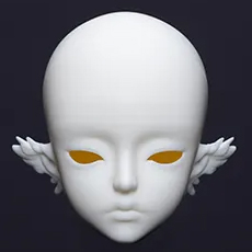 [IN STOCK] Dream Valley Twin Birds – Esther Head, Wall White, Incl Eyes