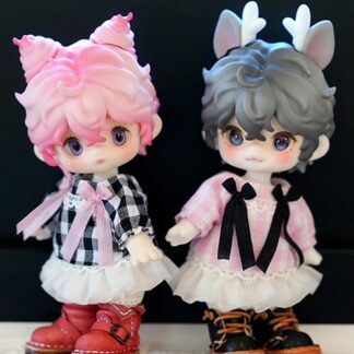 Kumukuku Doll [Petal] Check Ribbon Outfit Set